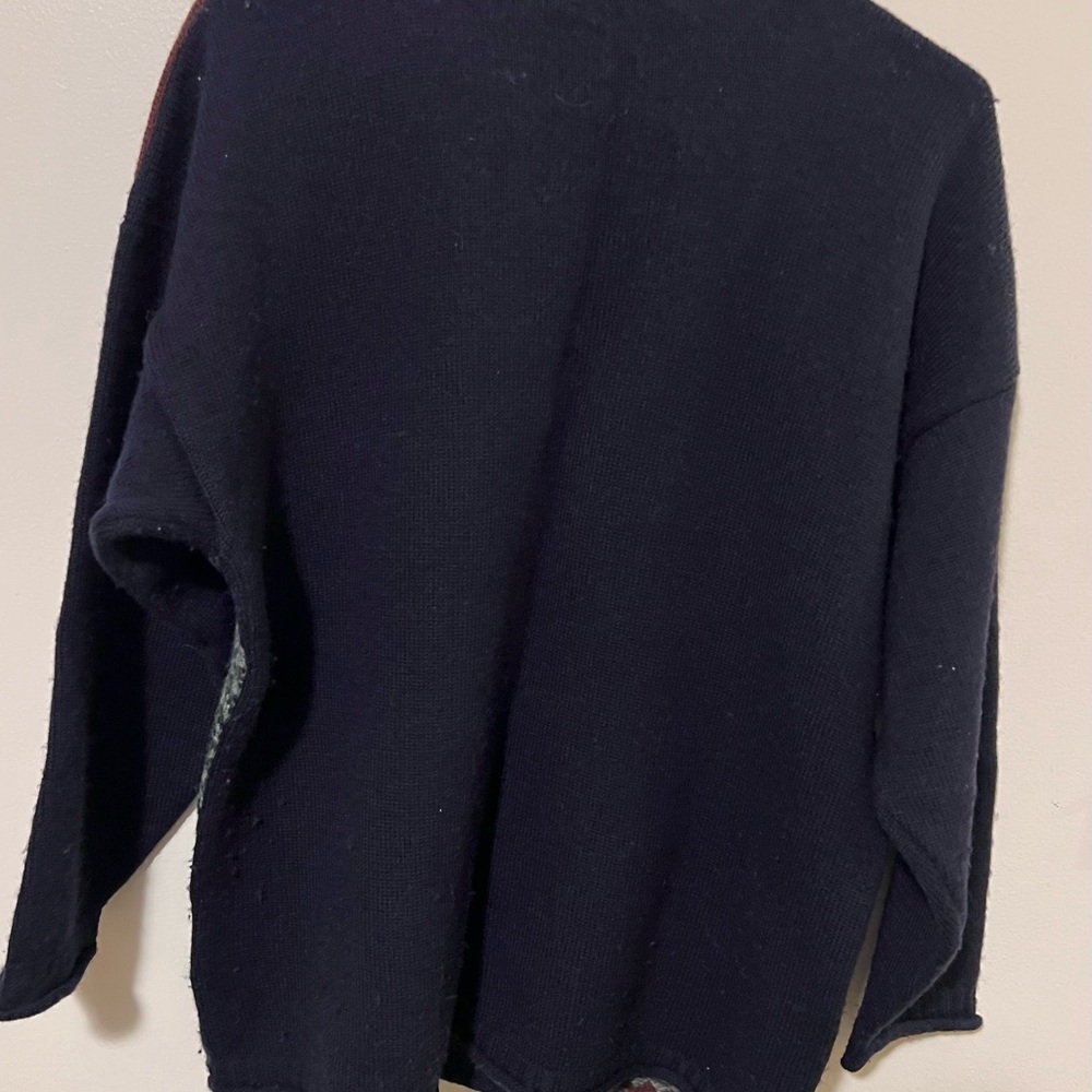 Tulchan Multicolor Geometric Wool Crewneck Sweater - Picture 5 of 6